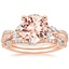 14KR Morganite Luxe Willow Bridal Set (1/2 ct. tw.), smalltop view