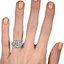 The Yoshiko Ring, smallzoomed in top view on a hand