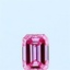 0.32 Ct. Fancy Vivid Pink Emerald Lab Grown Diamond