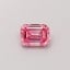 0.51 Ct. Fancy Vivid  Pink Emerald Lab Grown Diamond