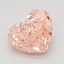 2.55 Ct. Fancy Vivid Pink Heart Lab Grown Diamond