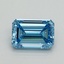 1.02 Ct. Fancy Vivid Blue Emerald Lab Grown Diamond