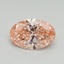 0.51 Ct. Fancy Vivid Pink Oval Lab Grown Diamond