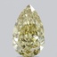 3.06 Ct. Fancy Yellow Pear Lab Grown Diamond