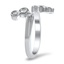 The Laurinda Ring, smalltop view on a hand