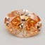 3.05 Ct. Fancy Vivid Pinkish Orange Oval Lab Grown Diamond