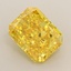 2.18 Ct. Fancy Vivid Yellow Radiant Lab Grown Diamond