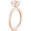 14K Rose Gold Noemi Bezel Ring, smallside view