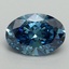 1.65 Ct. Fancy Vivid Malibu Blue Oval Lab Grown Diamond