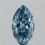1.50 Ct. Fancy Vivid Blue Marquise Lab Grown Diamond