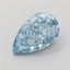 2.56 Ct. Fancy Vivid Blue Pear Lab Grown Diamond