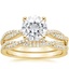 18KY Moissanite Petite Luxe Twisted Vine Bridal Set (1/2 ct. tw.), smalltop view