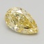 5.02 Ct. Fancy Intense  Yellow Pear Lab Grown Diamond