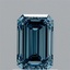 1.04 Ct. Fancy Vivid Blue Emerald Lab Grown Diamond