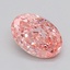 2.06 Ct. Fancy Vivid  Pink Oval Lab Grown Diamond