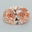 2.03 Ct. Fancy Intense  Pink Oval Lab Grown Diamond