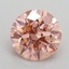 1.40 Ct. Fancy Intense Pink Round Lab Grown Diamond