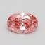 1.11 Ct. Fancy Intense Pink Oval Lab Grown Diamond