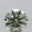 1.63 Ct. Fancy Vivid  Green Round Lab Grown Diamond