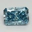 2.10 Ct. Fancy Vivid Blue Radiant Lab Grown Diamond