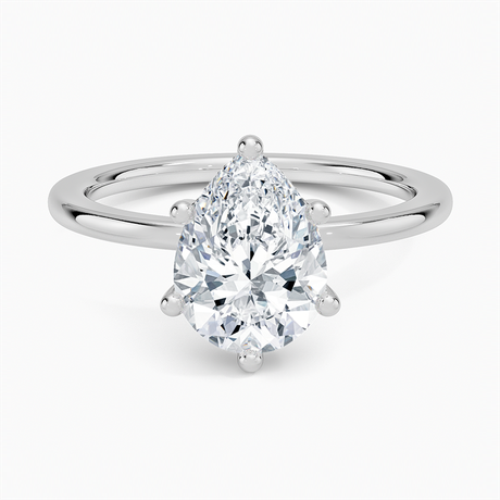 18K White Gold Sydney Perfect Fit Hidden Halo Diamond Ring