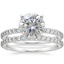 Platinum Luxe Petite Shared Prong Diamond Bridal Set (3/4 ct. tw.)