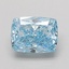1.10 Ct. Fancy Vivid Blue Cushion Lab Grown Diamond