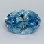 2.20 Ct. Fancy Vivid Malibu Blue Oval Lab Grown Diamond