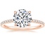 14K Rose Gold Perfect Fit Three-Quarter Diamond Ring (1/4 ct. tw.), smalltop view