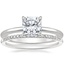 18K White Gold Petite Elodie Ring with Whisper Diamond Ring (1/10 ct. tw.)