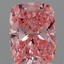 1.96 Ct. Fancy Vivid Pink Cushion Lab Grown Diamond