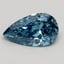 0.80 Ct. Fancy Vivid Blue Pear Lab Grown Diamond