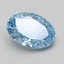 2.07 Ct. Fancy Vivid Blue Oval Lab Grown Diamond
