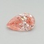 0.35 Ct. Fancy Vivid Pink Pear Lab Grown Diamond