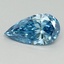 1.00 Ct. Fancy Vivid Blue Pear Lab Grown Diamond