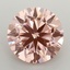 3.09 Ct. Fancy Intense  Pink Round Lab Grown Diamond