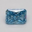 0.74 Ct. Fancy Vivid Blue Radiant Lab Grown Diamond