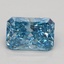 1.15 Ct. Fancy Vivid Blue Radiant Lab Grown Diamond