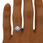 The Asia Ring, smallzoomed in top view on a hand