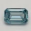 1.00 Ct. Fancy Vivid Blue Emerald Lab Grown Diamond