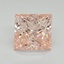 1.53 Ct. Fancy Vivid Pink Princess Lab Grown Diamond