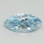 1.02 Ct. Fancy Vivid Blue Marquise Lab Grown Diamond