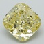 3.29 Ct. Fancy Intense Yellow Cushion Lab Grown Diamond