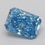 1.53 Ct. Fancy Vivid  Blue Radiant Lab Grown Diamond
