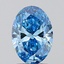 1.51 Ct. Fancy Vivid Blue Oval Lab Grown Diamond
