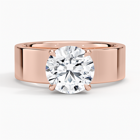 14K Rose Gold Peyton 6mm Solitaire Ring