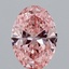 1.77 Ct. Fancy Vivid Pink Oval Lab Grown Diamond