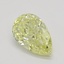 0.70 Ct. Fancy Yellow Pear Diamond