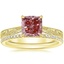 14K Yellow Gold Elsie Ring with Whisper Eternity Diamond Ring (1/4 ct. tw.)
