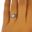The Addison Ring, smalltop view on a hand